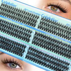 Calphdiar wispy lash clusters 10mm for natural daily wear and easy customization