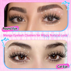 calphdiar wispy clusters 11-13mm offer natural lift and manga vibe