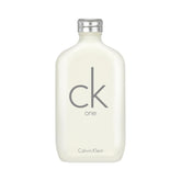 CK One bottle front view, fresh citrus unisex fragrance for daily wear.