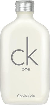 Calvin Klein CK One bottle with minimalist design for versatile everyday wear.