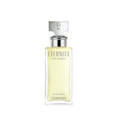 Calvin Klein Eternity for Women bottle on display, timeless floral elegance for daily wear.