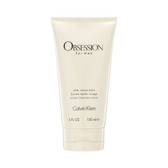 Calvin Klein Obsession for Men balm bottle on display with subtle scent
