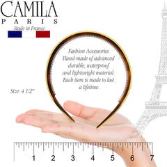 Camila Paris AD44 no-slip headband in action during daily wear