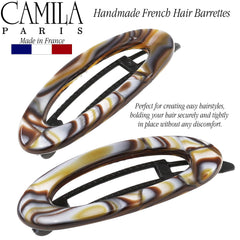 Camila Paris CP3367 onyx barrette on women’s fashion styling