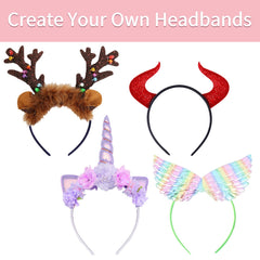Candygirl headband decoration ready for bows or ears