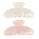 Canitor acrylic marble hair claw clip with smooth edges for gentle styling