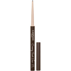 CANMAKE Creamy Touch Liner 03 Dark Brown con punta suave para trazos precisos.