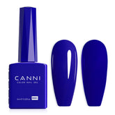 CANNI Royal Navy blue gel polish bottle close-up showing true color view.