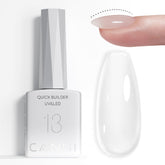 CANNI Builder Nail Gel en bote cristal muestra acabado claro para uñas elegantes