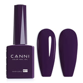 CANNI dark purple gel nail polish bottle view showing the shade