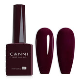 CANNI dark red gel nail polish bottle shows vivid burgundy shade for long-lasting nails