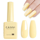 Es esmalte gel CANNI amarillo pastel con brillo intenso para manicura en casa