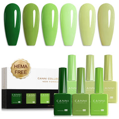 CANNI olive gel nail polish bottle swatch for a smooth, long-lasting manicure.