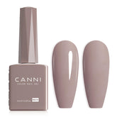 CANNI nude grey gel polish bottle shows true color preview