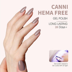 CANNI nude grey color swatch indicating full-coverage potential