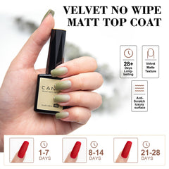 Esmalte gel mate de CANNI Top, acabado mate duradero en uñas