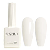 CANNI Milky Gel White bottle shows accurate color preview for manicures.