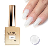 CANNI Milky White bottle view highlights color for precise gel manicure planning
