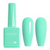CANNI Pastel Green gel polish bottle front showing accurate shade for color matching