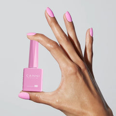 CANNI Pink Gel Polish brush view highlights smooth application for effortless salon-quality nails.