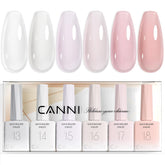 CANNI Quick Builder Nail Gel set packaging shows versatile 8-in-1 kit.