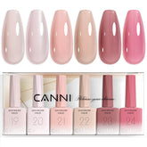 CANNI Quick Builder Nail Gel Set packaging highlights premium DIY manicure quality