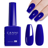 CANNI Royal Blue gel nail polish bottle showing deep navy tone for long lasting color.
