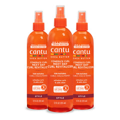 Cantu Comeback Curl en botella spray para refrescar rizos y añadir brillo