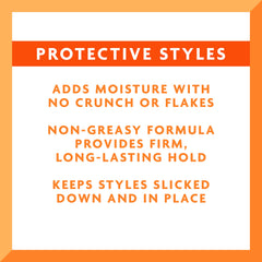 Cantu hands applying braiding gel for a smooth, secure look.