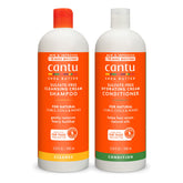 Cantu Shea Butter Natural Hair Shampoo bottle showcases sulfate-free cleansing