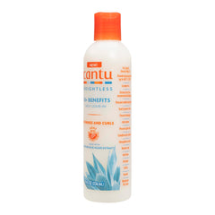 Cantu Weightless Daily Leave-In Cream creates smoothness and shine on styled hair