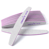 CANVALITE nail file halfmoon 100/180 grit for quick shaping and smoothing nails