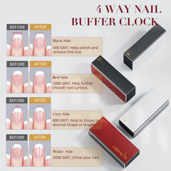 CANVALITE nail files 100/180 grit for smooth edge refinement