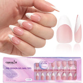 CANVALITE uñas francesas rápidas, aplicación sin gel para un acabado profesional en casa.