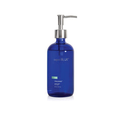 Capri Blue Volcano hand wash bottle with cobalt glass for refreshing cleansing and hydration.