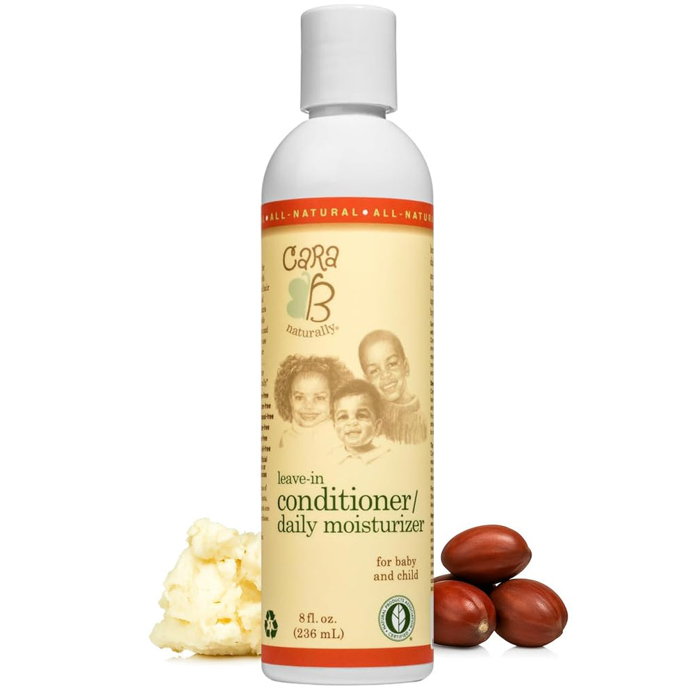 CARA B Naturally Leave-In Conditioner on textured hair for gentle detangling and moisture