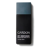 Cardon men's SPF 30 moisturizer bottle shows fast absorption with no white cast.