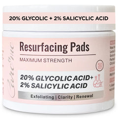 Care Me discos exfoliantes con ácido glicólico de 20% para renovación de piel