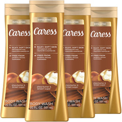 Caress Shea Butter Brown Sugar Lather visual showing rich hydration and ritual use