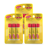 Carmex bálsamo labial clásico en stick, set de tres para hidratación diaria.