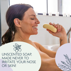 Carolina Castile Soap triple milled bar ready for shower