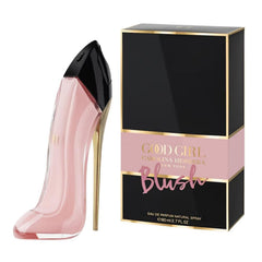 Carolina Herrera Good Girl Blush bottle front view for versatile floral fragrance.