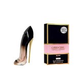 Carolina Herrera Good Girl Blush Elixir bottle, chic and travel-friendly for on-the-go fragrance.