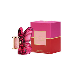 Carolina Herrera La Bomba EDP bottle pour with bold, long-lasting floral-fruity scent for special occasions