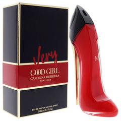 Carolina Herrera Very Good Girl EDP cap detail, conveys premium packaging and luxe style.