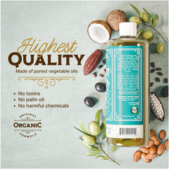 Carolina Castile Soap Aroma Menta ingredientes orgánicos y ausencia de fragancias artificiales
