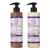 Carol's Daughter Black Vanilla Shampoo bottle offers sulfate-free hydration for dry curls.