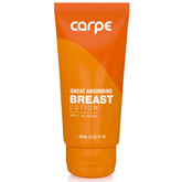 Carpe Sweat Absorbing Breast bottle pump demonstrates easy application and quick drying.