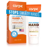 Carpe Sweat Absorbing Hand Lotion bottle for daily dry hands