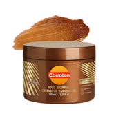 Carroten Gold Shimmer Tanning Gel bottle front for a radiant bronze